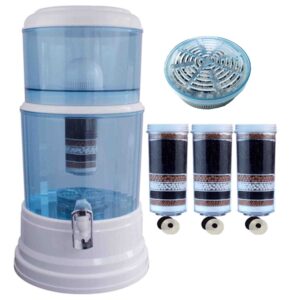 BenchTop Water Purifier Dispenser Tap Water Filter Jug Alkaline Ceramic Charcoal