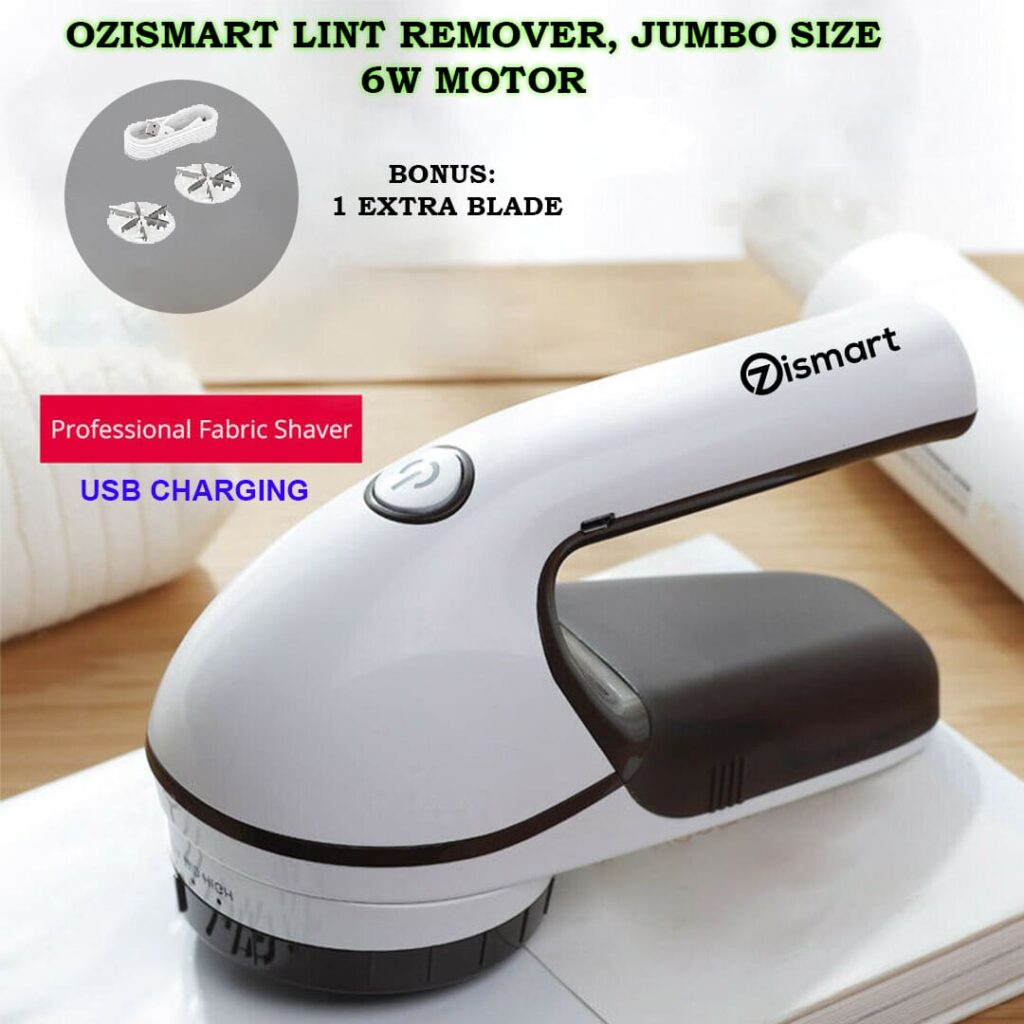 Ozismart Rechargeable Fabric Shaver, Lint Remover Sweater Defuzzer