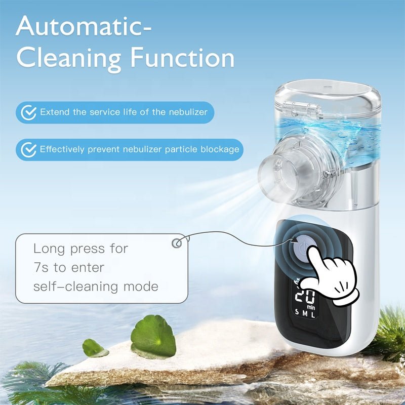 Portable Mesh Nebuliser for Adults & Kids, Quiet Rechargeable Inhaler - TipTop Health